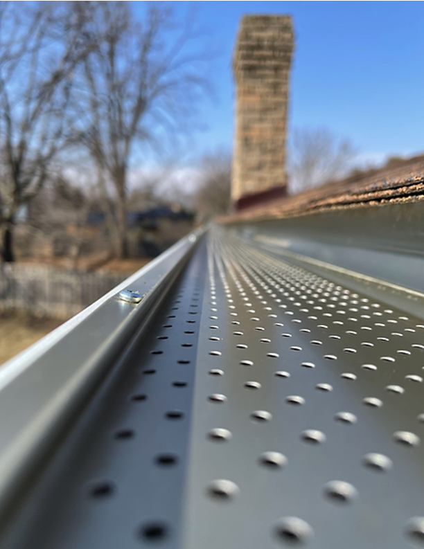 Alu-Rex gutter protection product close-up