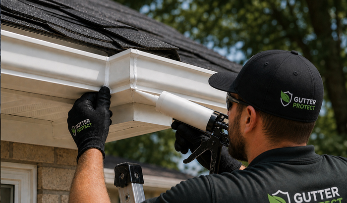 Gutter corner seal repair service